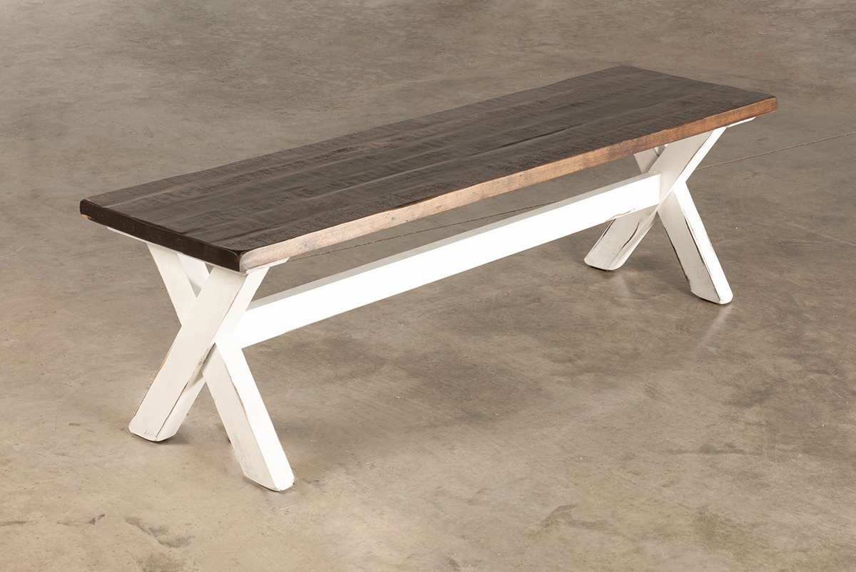 Qatar White Bench Meximuebles de México